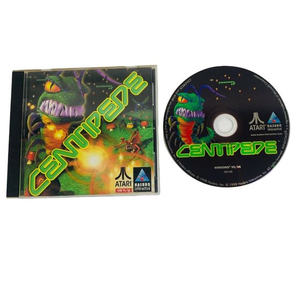 Centipede PC CD ROM Windows 95/98 Atari Hasbro Interactive Arcade Game 1998 VTG - Picture 1 of 9